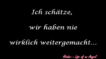 Hinder - Lips of an Angel (translation 