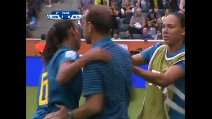Женски футбол- Бразилия- Австралия 1:0,световно първенство,2011
