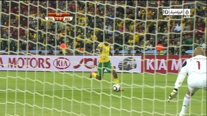 World Cup 2010: Южна Африка 1:0 Мексико (11.06.2010, голът на Чабалала) 