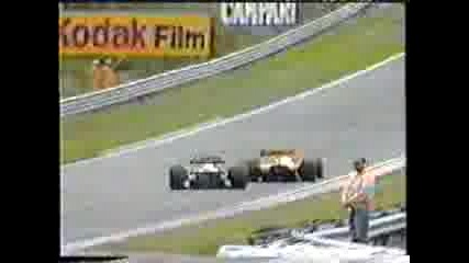 1987 GP of Belgium at Spa Senna and Mansel