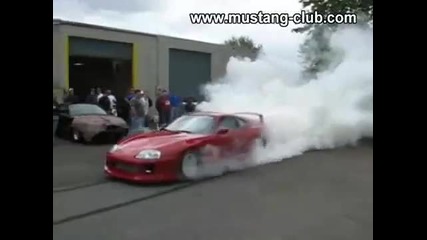 Toyota supra burnout 2 част