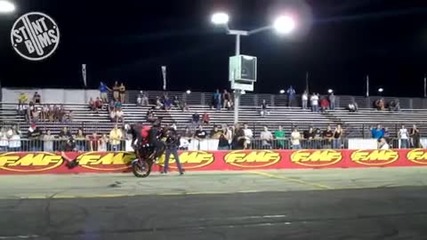 Motorbike sick stunt