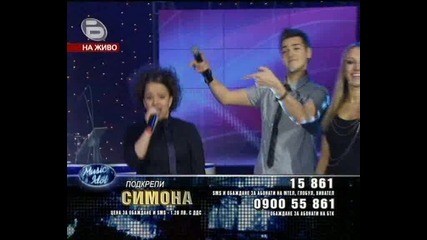 Music Idol 3 - Изпълнението На Симона, Ели Раданова и Дарко! (23.03.09) 