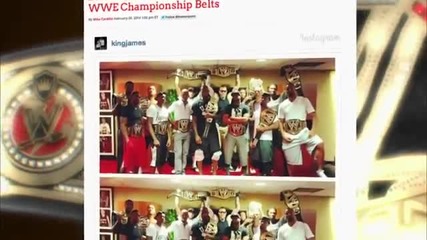 Nba World Champions Miami Heat receive a Wwe Championship Title
