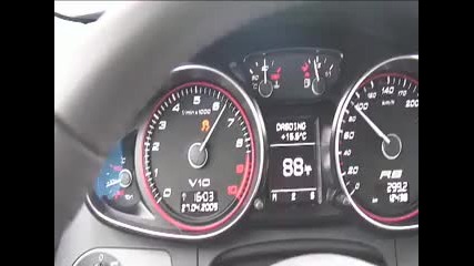 Audi R8 V10 0 - 150kph acceleration