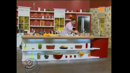 Лео приготвя кюфтенца от сьомга