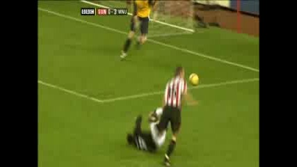 Sunderland 0:4 Manchester Utd. - Saha