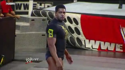 Wwe Raw David Otunga accepts his initiation for The New Nexus H D 