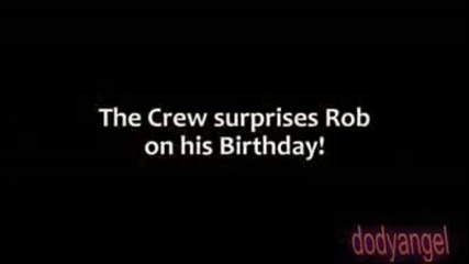 special dvd features robert pattinson surprise bday party 