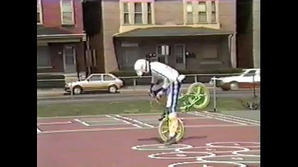 Old School Bmx bike stunts Columbus Ohio 1986 Afa 