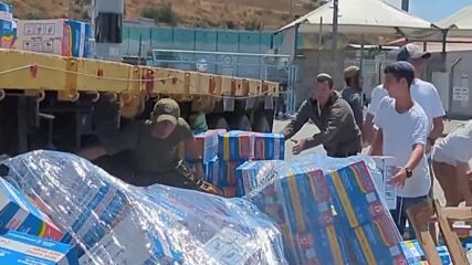Протестиращи израелци разпиляха на пътя пакети с храна, предназначени за Газа (ВИДЕО)