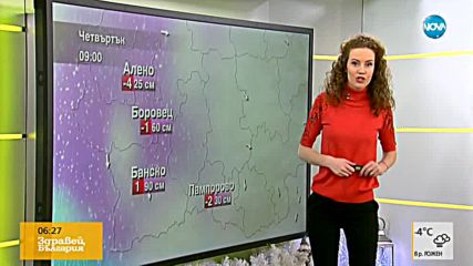 Прогноза за времето (04.01.2018 - сутрешна)