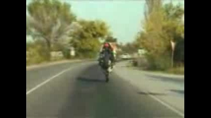 Crazy Bulgarian On A Motorbike