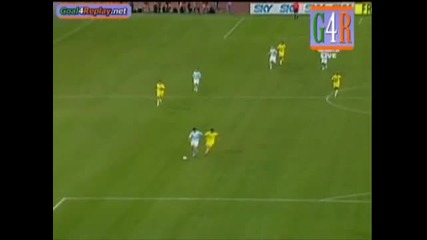 22.10.2009 Лацио 2:1 Виляреал Мауро Сарате Гол 