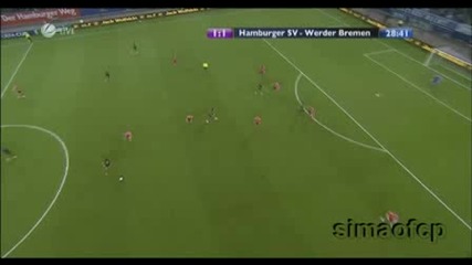 Хамбургер - Вердер 1 - 1 Гол на Диего