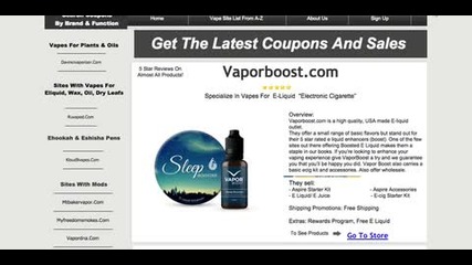 Vapor Boost Coupon Codes And Discounts
