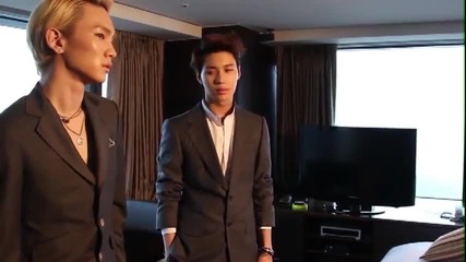 Shinee + f(x) Victoria Highcut photoshoot Bts