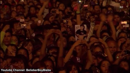 Justin Bieber - Die In Your Arms (acoustic) _ Concert Mexico Live High Definition