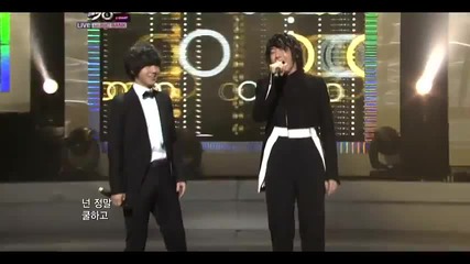 Kim Jang Hoon ft. Eunhyuk , Yesung - Breakups Are So Like Me ~ Music Bank (07.10.2011)