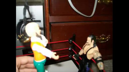 Ladder match Undertaker vs Hornswoggle