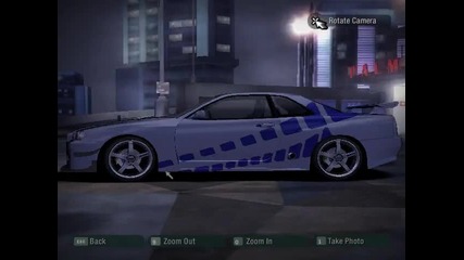 Need For Speed Carbon 2fast2furious Nissan skyline