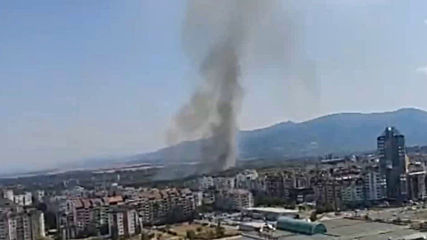 Пожар пламна край столичния квартал „Горубляне”