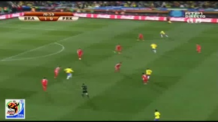World Cup Бразилия - Северна Корея 2:1 