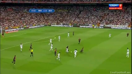 Голът на Кристиано Роналдо срещу Барселона 29.08.12