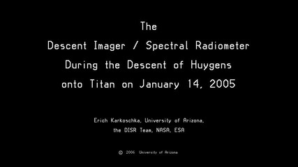 Невероятно!!! реално видео със спътника Хюйгенс на Титан една от луните на Сатурн