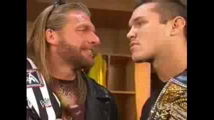 Randy Orton Backstage With Triple H