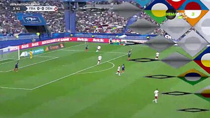 Франция - Дания 0:0 /първо полувреме/