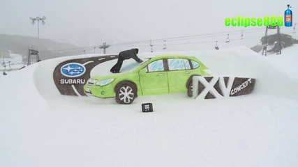 Кола направена от Сняг