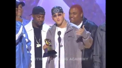 Eminem Accepting The Grammy For Best Rap Album At The 43rd Grammy Awards 