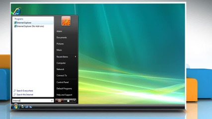 Internet Explorer® 9: How to use Address bar to search in Windows® Vista