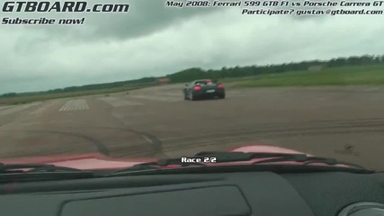 Ferrari 599 Gtb F1 Fiorano vs Porsche Carrera Gt 