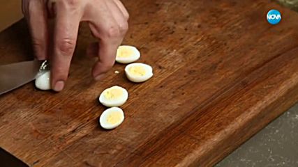 Салата от картофи яйца и дроб от треска - Бон Апети (20.02.2018)