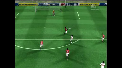 Мой красив гол на Fifa 09 с Алешандрe Пато срещу Рома в мрежа 