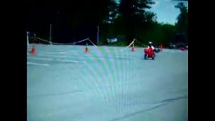 Kids Stunting on Pocket Bike