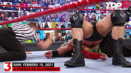 Top 10 Mejores Momentos de RAW: WWE Top 10, Feb 15, 2021
