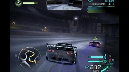 Need For Speed Carbon - Speedtrap with Corvette 
