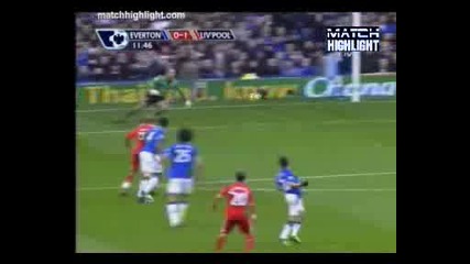 29.11.09 Евертън 0:1 Ливърпул Машчерано Гол 