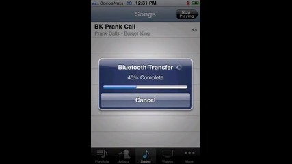 iphone приложение за файлов трансфер към др. устройства - Celeste Bluetooth File Sharing