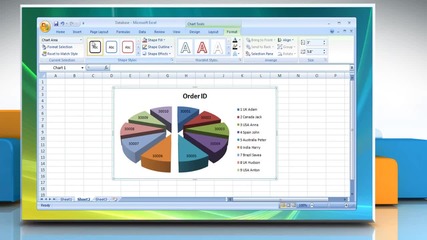 Microsoft® Excel: How to change layout or style of a chart on Windows® Vista? (part – 2)