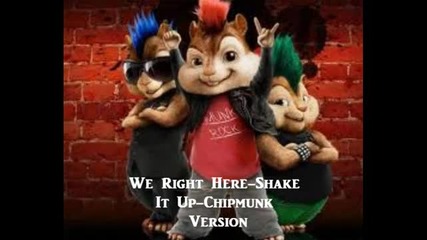Shake It Up We Right Here (chipmunk Version