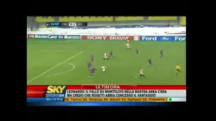 Cska Moscow 1 - 1 Sevilla 
