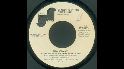 Don Covay & The Jefferson Lemon Blues Band - Standing In the Grits Line
