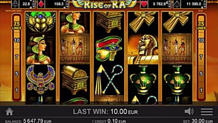 Rise of Ra - играта тотално превъртя - 22000€ печалба от 1 врътка.mp4