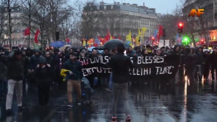France: Police suppress pro-Kurdish demo after clashes grip Paris