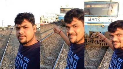 Идиот, блъснат от влак заради селфи и други безумия