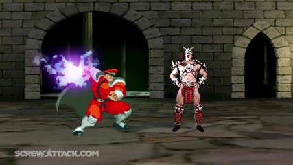 Shao Kahn Vs M. Bison - Death Battle! - Screwattack!